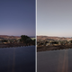 A photo of the Z Fold 4 and Pixel 6 Pro's night modes